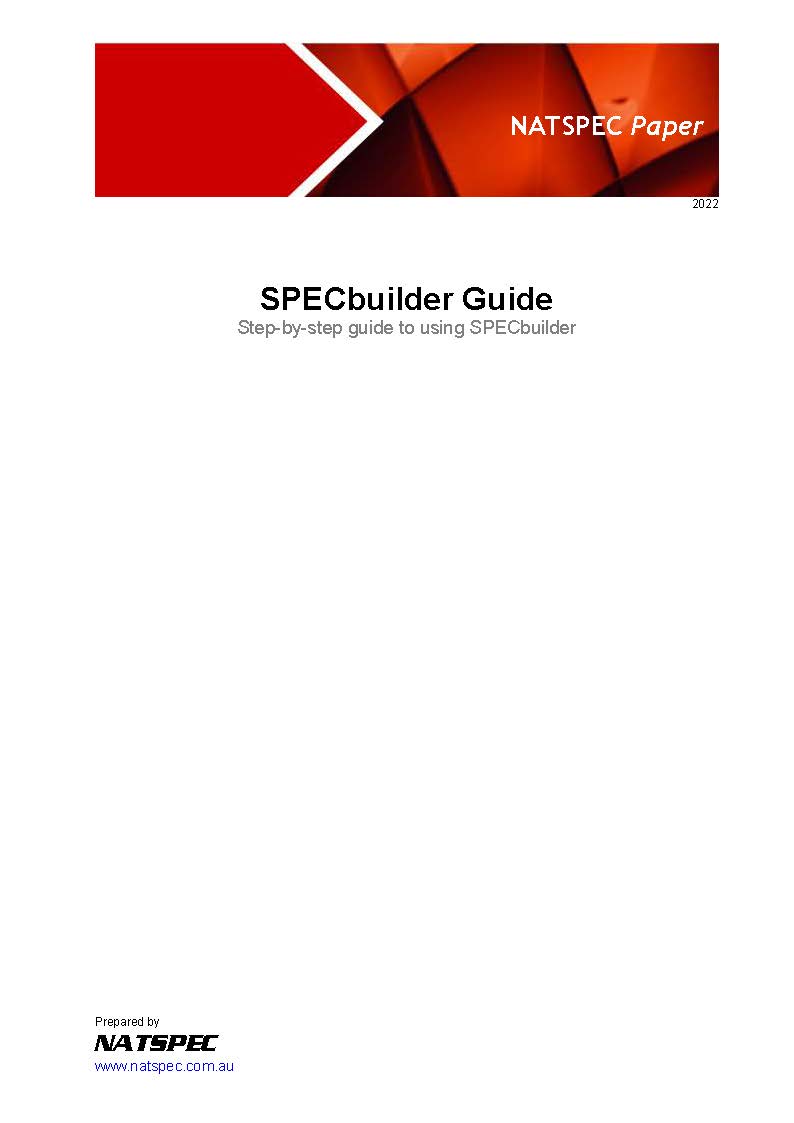 SPECbuilder Guide