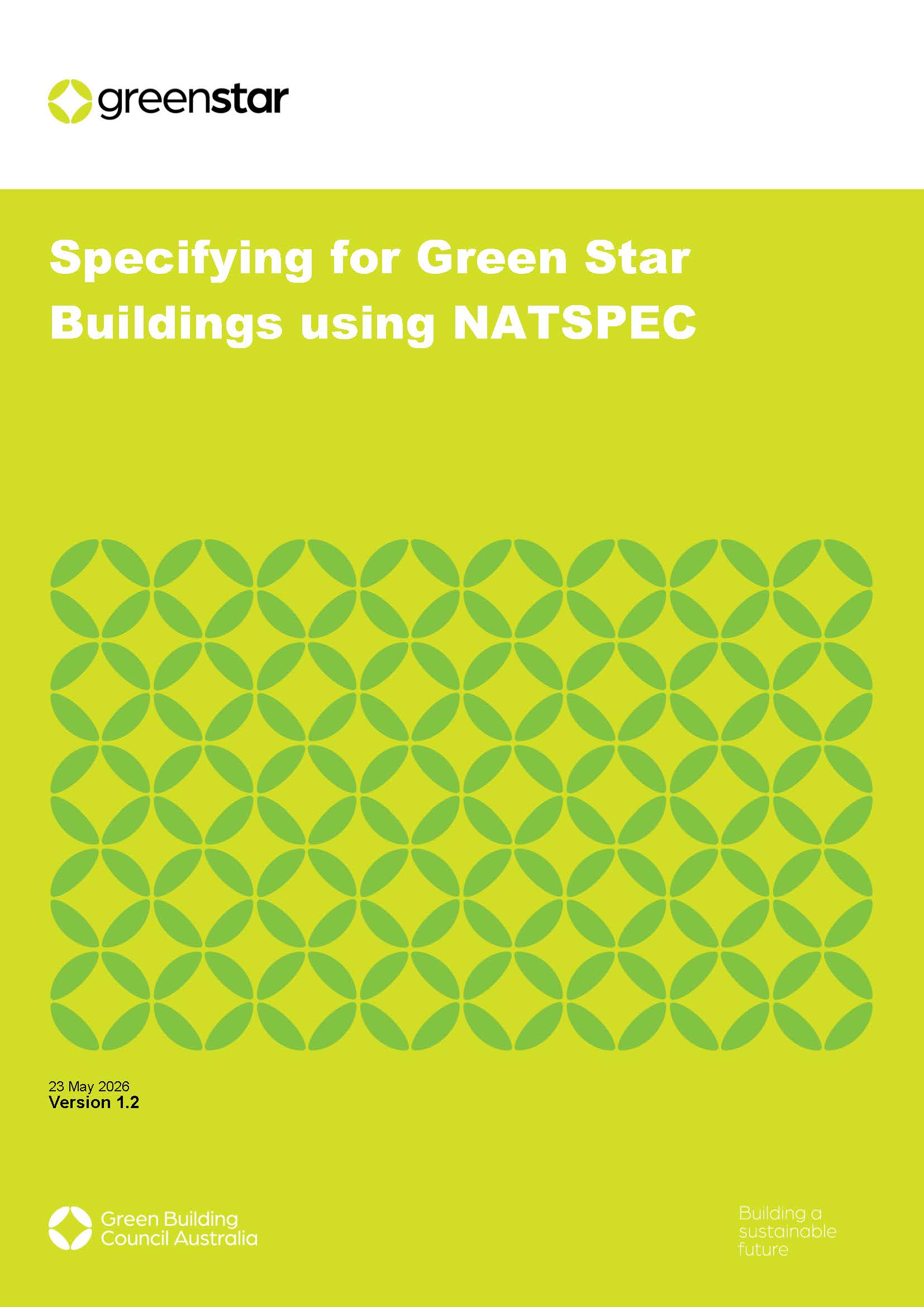 Specifying for Green Star Buildings using NATSPEC Version 1.2