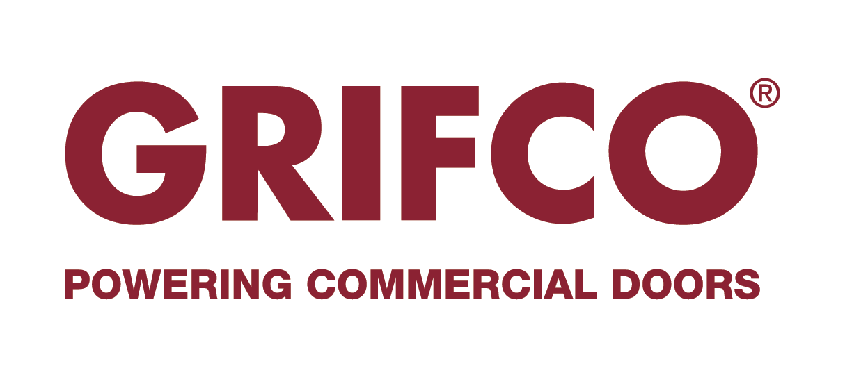 Grifco PCD logo burgundy white background